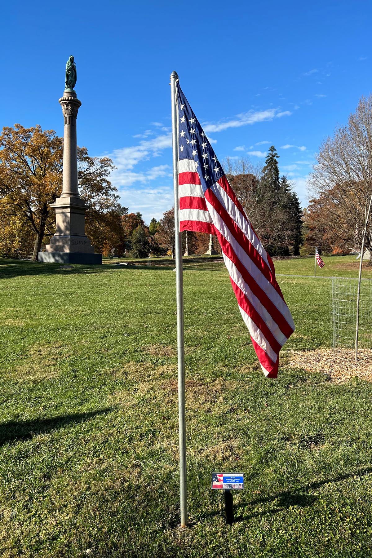 Flags with Plaque - Flags of Honor